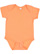 Infant Fine Jersey Bodysuit Papaya 1 Open