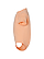 Infant Fine Jersey Bodysuit Peachy Ghosted Side View