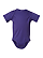 Infant Fine Jersey Bodysuit Purple Ghosted Front View
