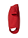 Infant Fine Jersey Bodysuit Red Ghosted Side View