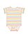 Infant Fine Jersey Bodysuit Rainbow Stripe 1 Open