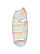 Infant Fine Jersey Bodysuit Rainbow Stripe Ghosted Side View