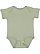 Infant Fine Jersey Bodysuit Sage 1 Open
