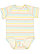 Infant Fine Jersey Bodysuit Sunkissed Stripe 1 Open
