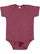 Infant Fine Jersey Bodysuit Vintage Burgundy 1 Open