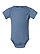 Infant Fine Jersey Bodysuit Vintage Indigo Ghosted Front View