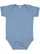 Infant Fine Jersey Bodysuit Vintage Indigo 1 Open