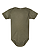 Infant Fine Jersey Bodysuit Vintage Military Green Ghosted Front View