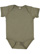 Infant Fine Jersey Bodysuit Vintage Military Green 1 Open