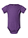 Infant Fine Jersey Bodysuit Vintage Purple Ghosted Front View