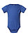 Infant Fine Jersey Bodysuit Vintage Royal Ghosted Front View