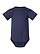 Infant Fine Jersey Bodysuit Vintage True Navy Ghosted Front View