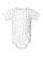 Infant Fine Jersey Bodysuit White Spot Ghosted Front View