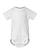 Infant Fine Jersey Bodysuit White Reptile Ghosted Front View