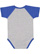 Infant Baseball Bodysuit Vintage Heather/Vintage Royal 1 Back