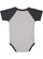 Infant Baseball Bodysuit Vintage Heather/Vintage Smoke 1 Back