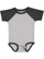 Infant Baseball Bodysuit Vintage Heather/Vintage Smoke 1 Open