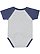 Infant Baseball Bodysuit VN Heather/VN True Navy 1 Back
