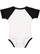 Infant Baseball Bodysuit White/Black 1 Back