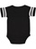 Infant Football Bodysuit Black/White 1 Back