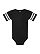Infant Football Bodysuit Black/White Ghosted Front View