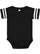 Infant Football Bodysuit Black/White 1 Open