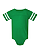 Infant Football Bodysuit Vintage Green/Blended White Ghosted Front View
