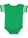Infant Football Bodysuit Vintage Green/Blended White 1 Open