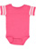 Infant Football Bodysuit Vintage Hot Pink/Blended White 1