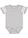 Infant Football Bodysuit Vintage Heather/Blended White 1 Open