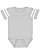 Infant Football Bodysuit Vintage Heather/Blended White 1