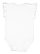Infant Flutter Sleeve Bodysuit White 1 BACK