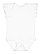 Infant Flutter Sleeve Bodysuit White 1 OPEN