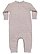 Infant Fleece One Piece Heather 1 Back
