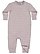 Infant Fleece One Piece Heather 1 Open