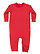 Infant Fleece One Piece Red 1 Open