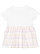 Infant Girls Fine Jersey Dress White/Lilac Stripe 1 BACK