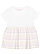 Infant Girls Fine Jersey Dress White/Lilac Stripe 1
