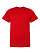 Youth Fine Jersey T-Shirt Red Ghosted Front View