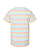 Youth Fine Jersey T-Shirt Rainbow Stripe Ghosted Back View