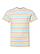 Youth Fine Jersey T-Shirt Rainbow Stripe Ghosted Front View