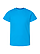 Youth Fine Jersey T-Shirt Turquoise Ghosted Front View