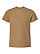 Youth Fine Jersey T-Shirt Vintage Coyote Brown Ghosted Front View