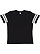 Youth Football T-Shirt Black/White 1