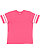 Youth Football T-Shirt Vintage Hot Pink/Blended White 1