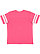 Youth Football T-Shirt Vintage Hot Pink/Blended White 1 Back