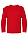 Youth Long Slv Jersey Shirt Red Ghosted Front View