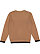 Unisex Statement Fleece Crew Coyote Brown/Black 1 Back