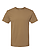 Unisex Fine Jersey T-Shirt Coyote Brown Ghosted Front View