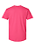 Unisex Fine Jersey T-Shirt Hot Pink Ghosted Back View